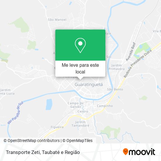 Transporte Zeti mapa
