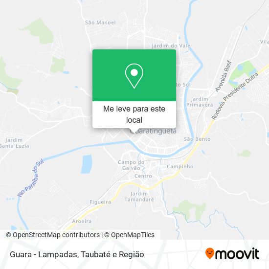 Guara - Lampadas mapa