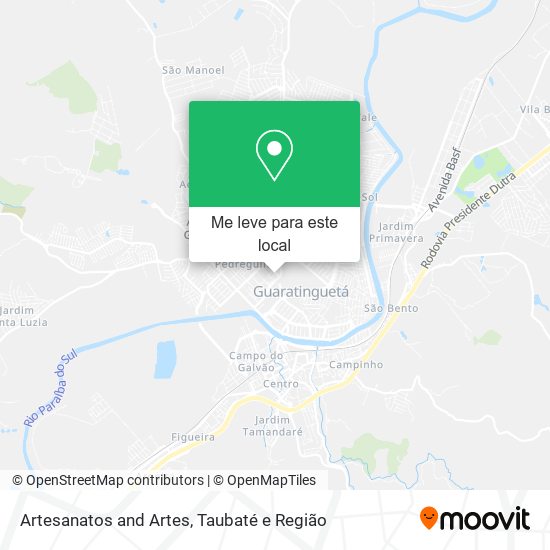 Artesanatos and Artes mapa