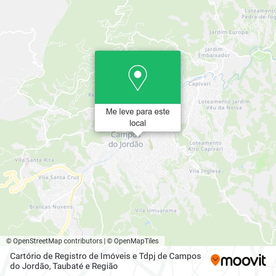 Cartório de Registro de Imóveis e Tdpj de Campos do Jordão mapa