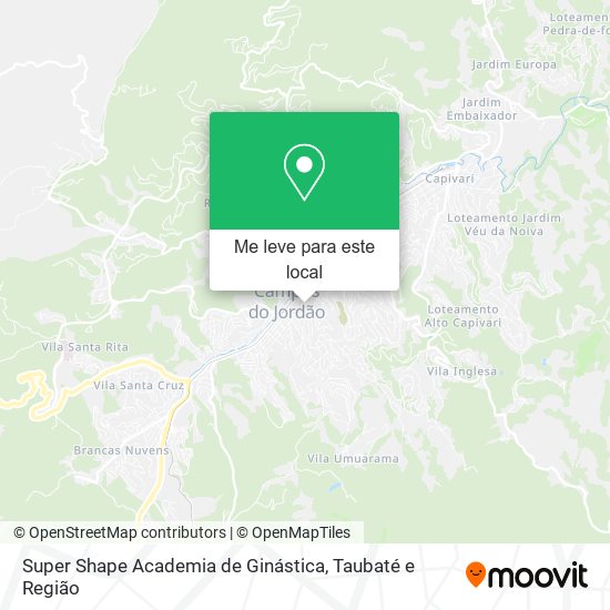 Super Shape Academia de Ginástica mapa