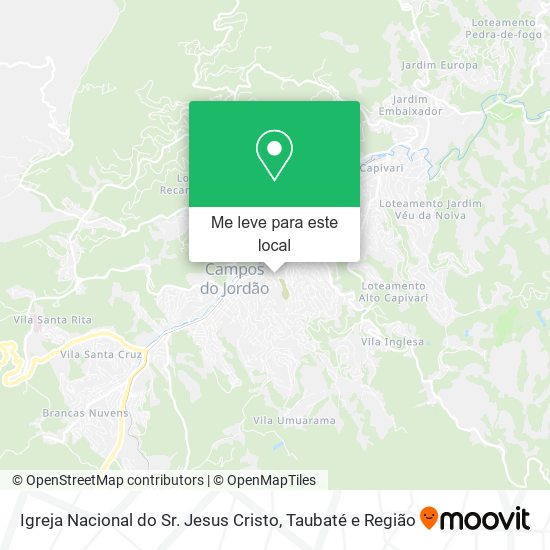 Igreja Nacional do Sr. Jesus Cristo mapa