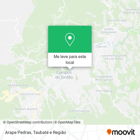 Arape Pedras mapa