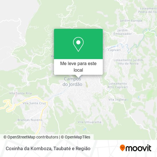 Coxinha da Komboza mapa