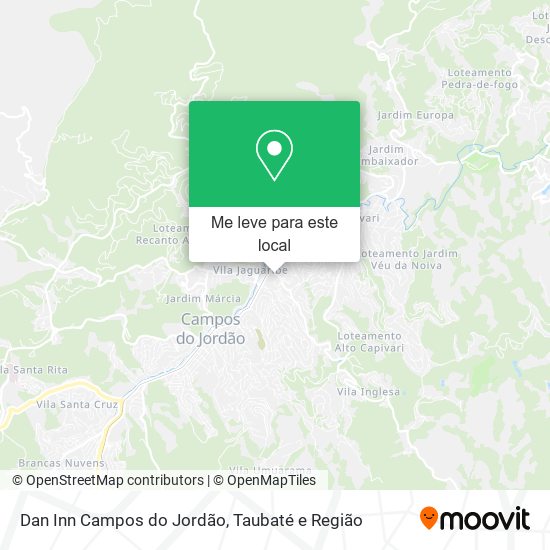 Dan Inn Campos do Jordão mapa