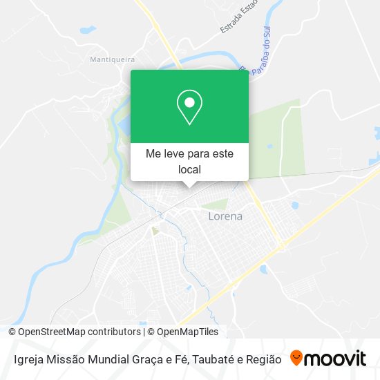 Igreja Missão Mundial Graça e Fé mapa