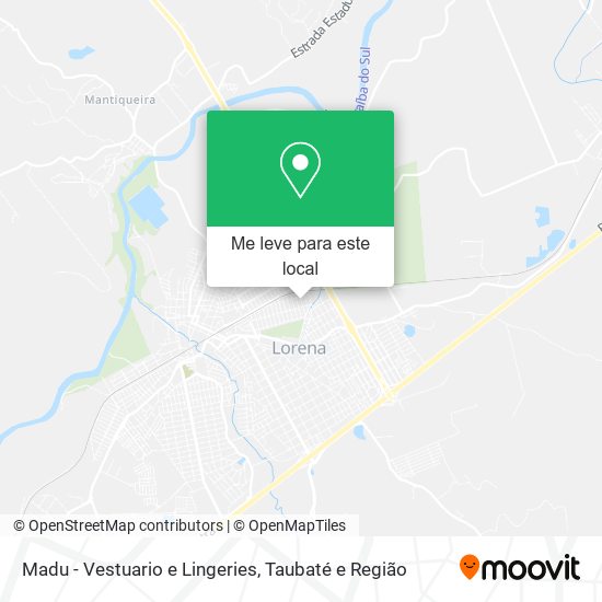Madu - Vestuario e Lingeries mapa