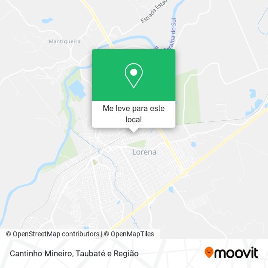 Cantinho Mineiro mapa
