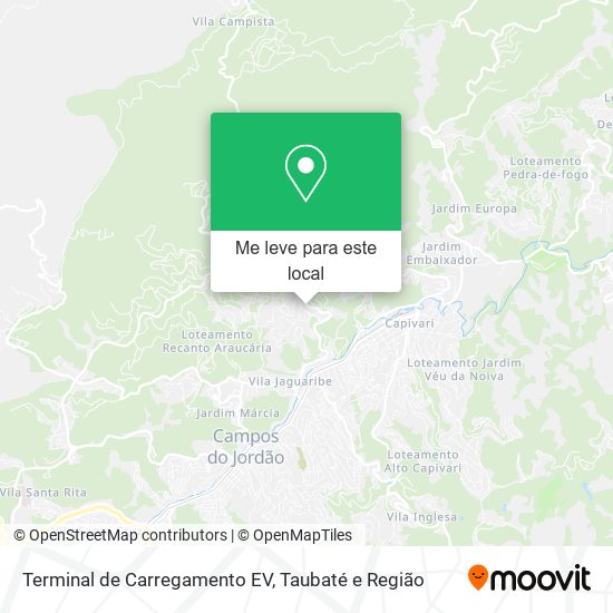 Terminal de Carregamento EV mapa