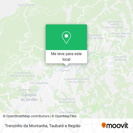 Trenzinho da Montanha mapa