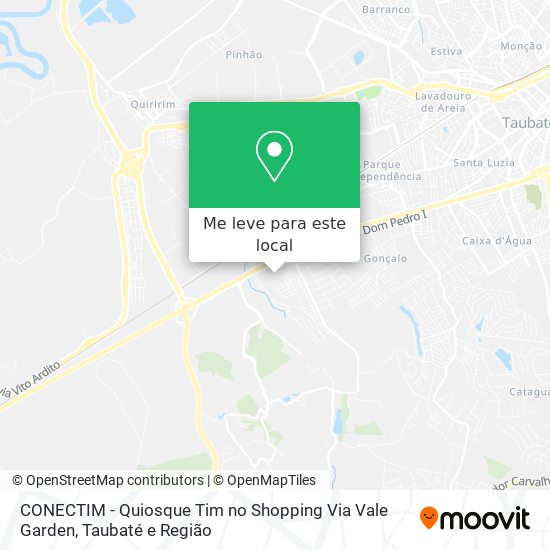 CONECTIM - Quiosque Tim no Shopping Via Vale Garden mapa