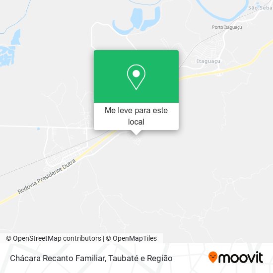 Chácara Recanto Familiar mapa