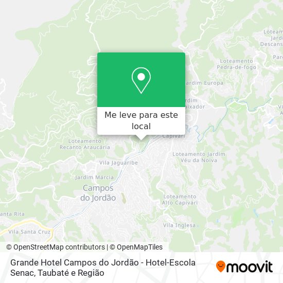Grande Hotel Campos do Jordão - Hotel-Escola Senac mapa