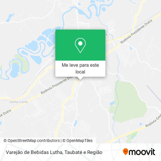 Varejão de Bebidas Lutha mapa