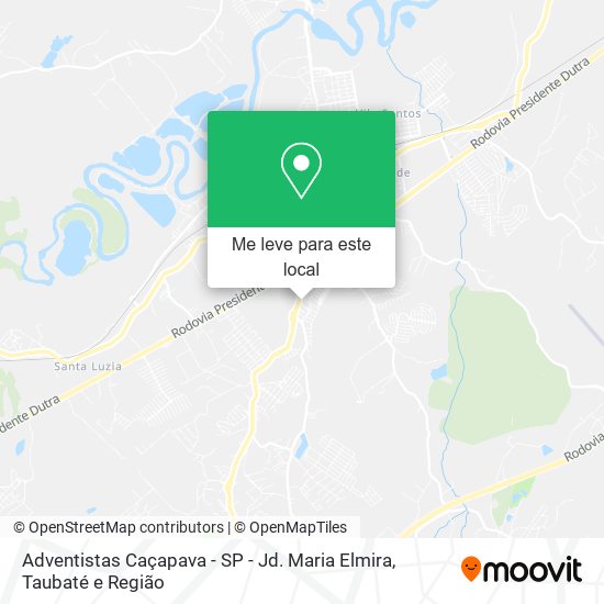 Adventistas Caçapava - SP - Jd. Maria Elmira mapa