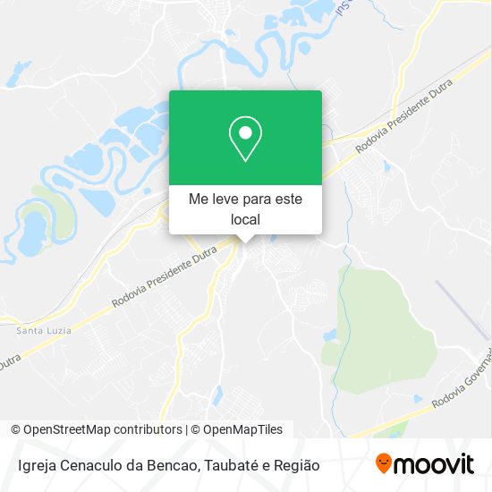 Igreja Cenaculo da Bencao mapa