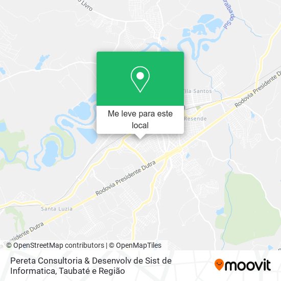 Pereta Consultoria & Desenvolv de Sist de Informatica mapa