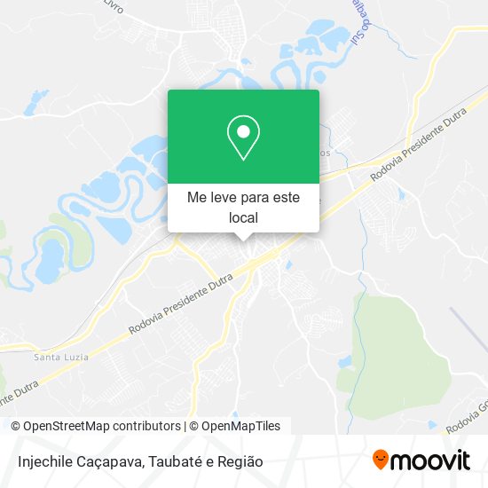 Injechile Caçapava mapa