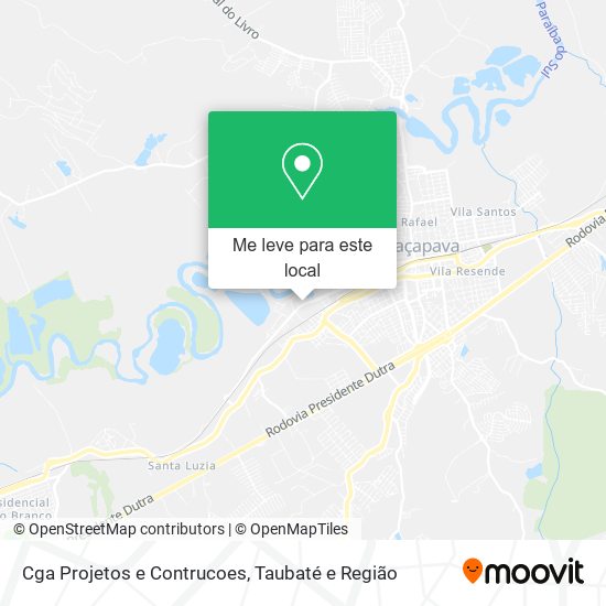 Cga Projetos e Contrucoes mapa