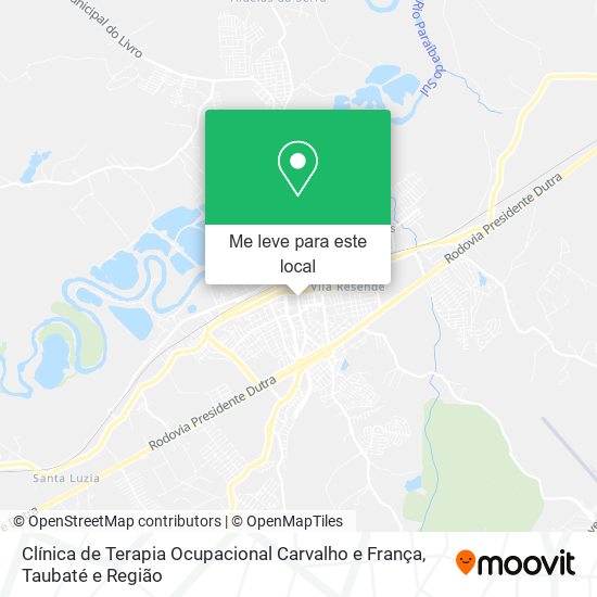 Clínica de Terapia Ocupacional Carvalho e França mapa