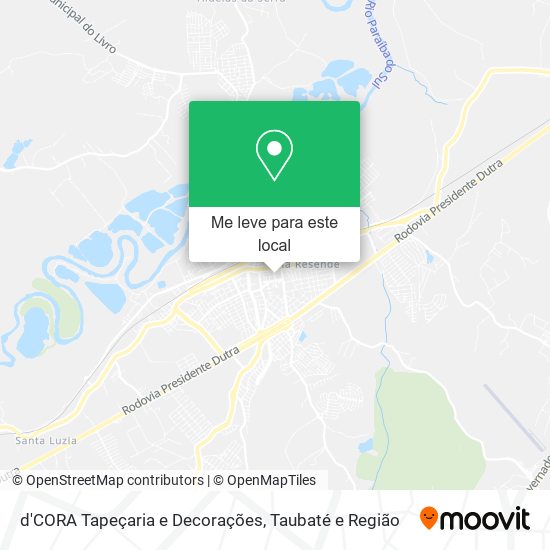 d'CORA Tapeçaria e Decorações mapa