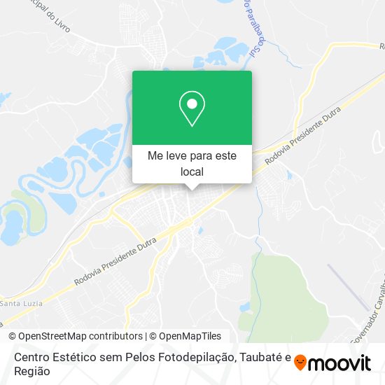 Centro Estético sem Pelos Fotodepilação mapa