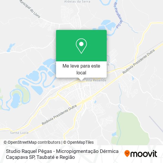 Studio Raquel Pêgas - Micropigmentação Dérmica Caçapava SP mapa