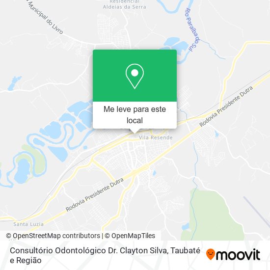 Consultório Odontológico Dr. Clayton Silva mapa