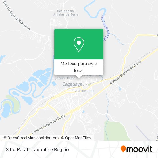 Sítio Parati mapa