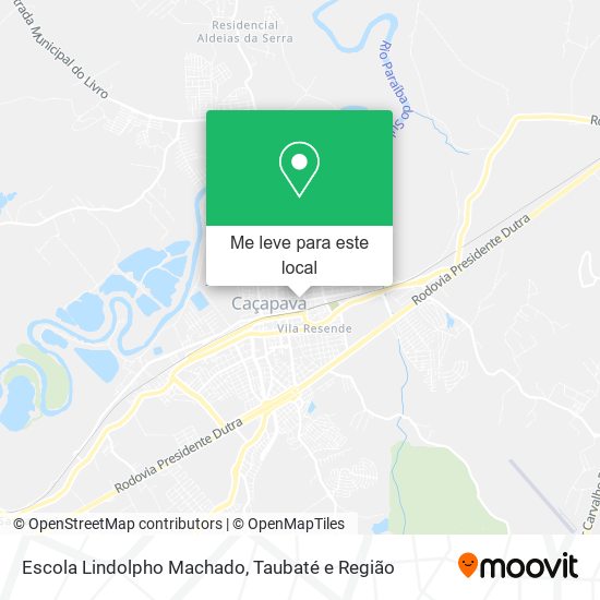 Escola Lindolpho Machado mapa