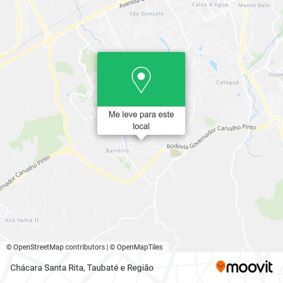 Chácara Santa Rita mapa