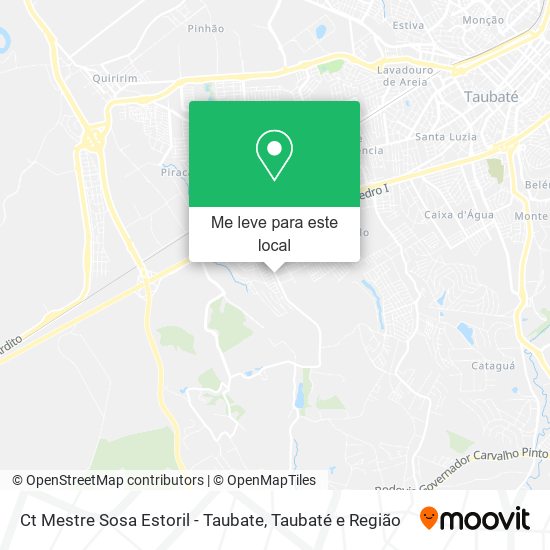 Ct Mestre Sosa Estoril - Taubate mapa