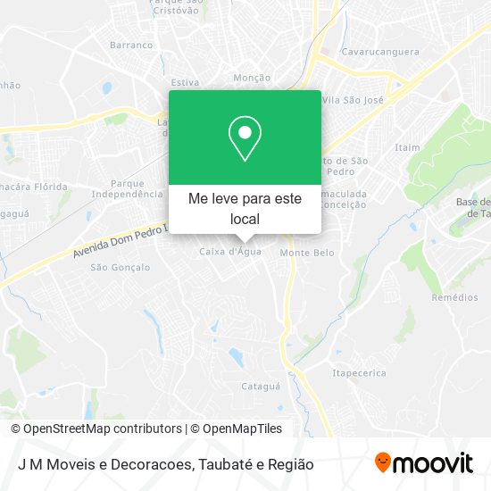 J M Moveis e Decoracoes mapa