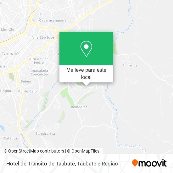 Hotel de Transito de Taubaté mapa