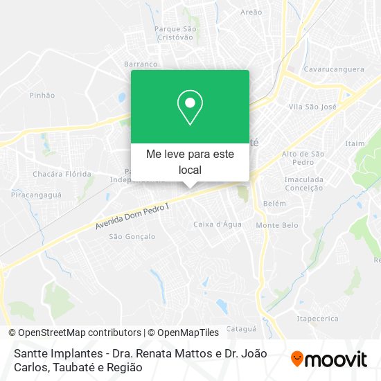 Santte Implantes - Dra. Renata Mattos e Dr. João Carlos mapa