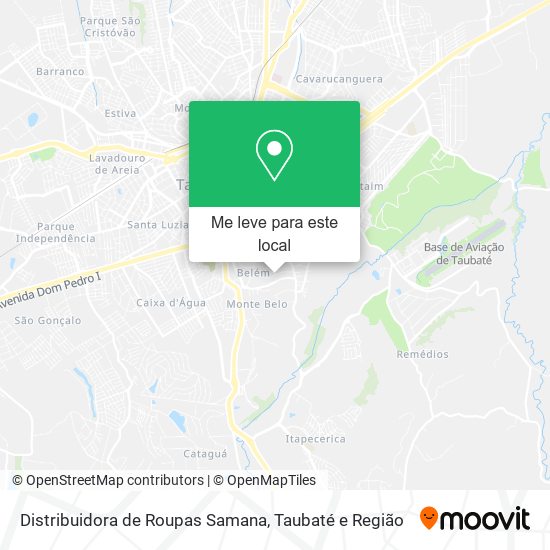 Distribuidora de Roupas Samana mapa