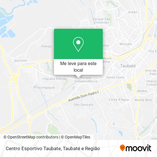 Centro Esportivo Taubate mapa