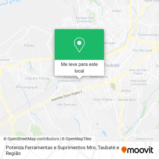 Potenza Ferramentas e Suprimentos Mro mapa