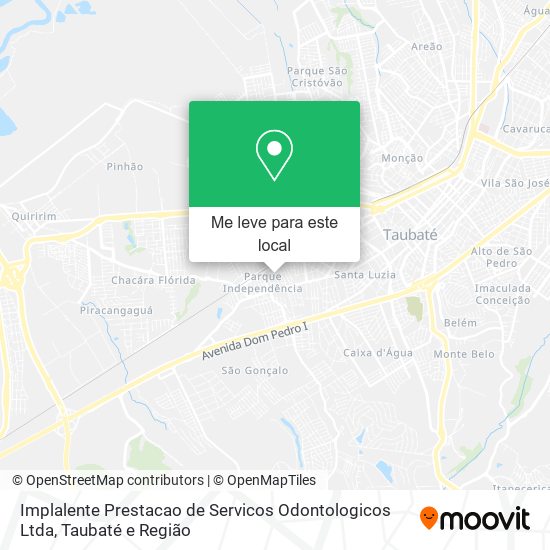 Implalente Prestacao de Servicos Odontologicos Ltda mapa