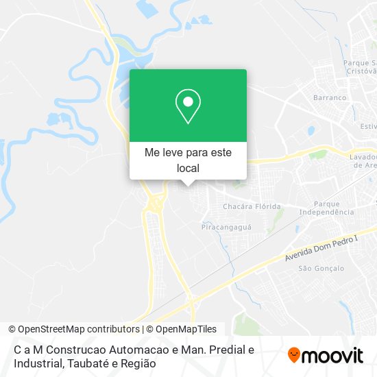 C a M Construcao Automacao e Man. Predial e Industrial mapa