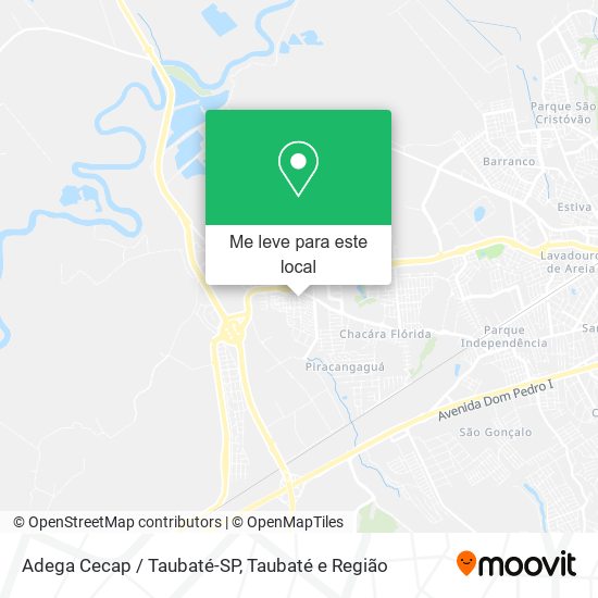Adega Cecap / Taubaté-SP mapa