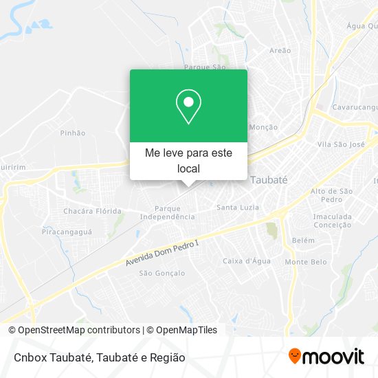 Cnbox Taubaté mapa