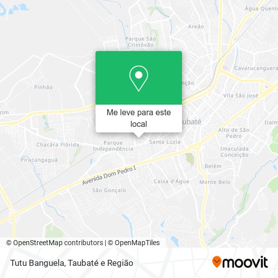 Tutu Banguela mapa