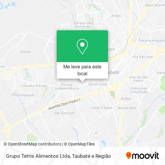 Grupo Tetris Alimentos Ltda mapa