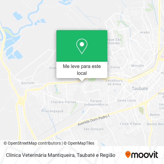 Clínica Veterinária Mantiqueira mapa