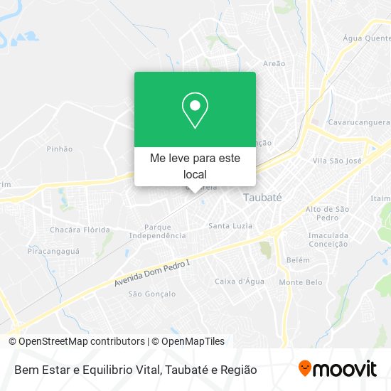 Bem Estar e Equilibrio Vital mapa