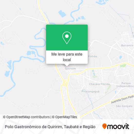 Polo Gastronômico de Quiririm mapa