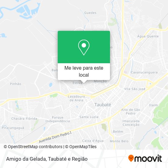 Amigo da Gelada mapa