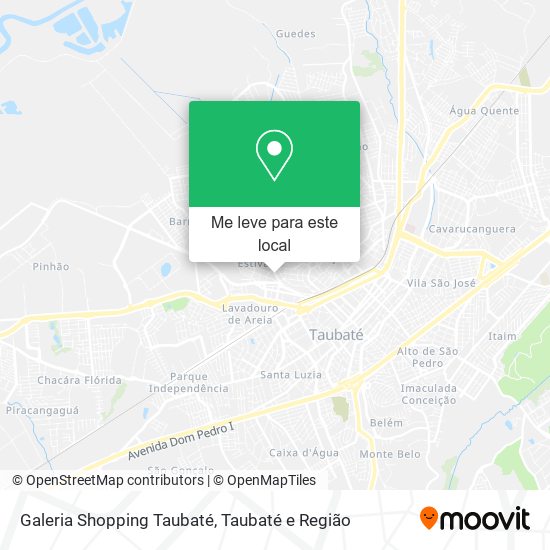 Galeria Shopping Taubaté mapa
