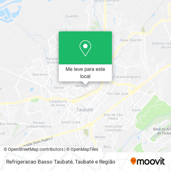 Refrigeracao Basso Taubaté mapa